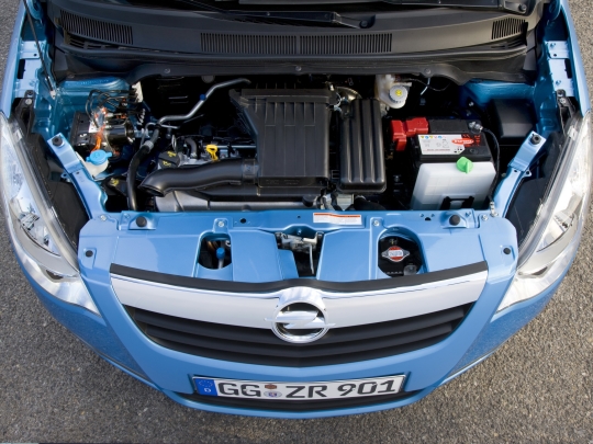 Under the hood Opel Agila 1.2 4AT (B) '2008–15