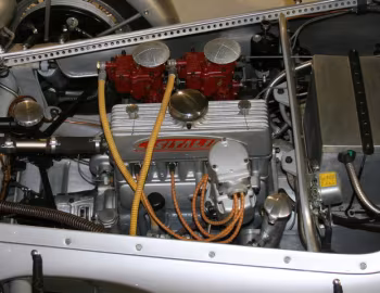 Sob o capô Cisitalia Abarth 204A Spyder Corsa '1948