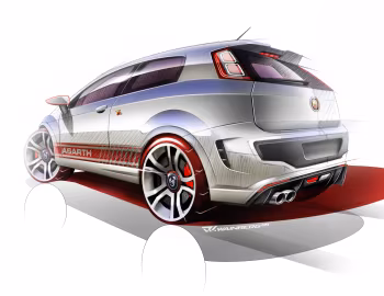 Croquis Abarth Punto Evo (199) '2010–13