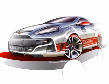 Croquis Abarth Punto Evo (199) '2010–13