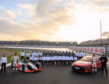 Allan McNish, Lucas di Grassi, René Rast, ABT Schaeffler Audi e-tron FE07, Audi e-tron GT