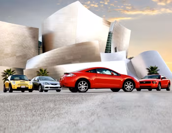 Ford Mustang Coupe, Acura RSX, MINI Cooper S, Mitsubishi Eclipse