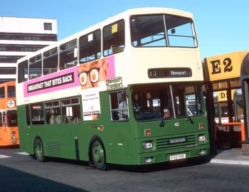 Scania N113DRB Alexander RH56 [UK-spec] (H47/33F) '11.1988