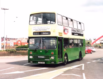 Scania N113DRB Alexander RH56 [UK-spec] (H47/33F) '11.1988