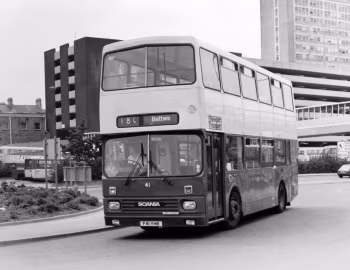 Scania N113DRB Alexander RH56 [UK-spec] (H47/33F) '11.1988