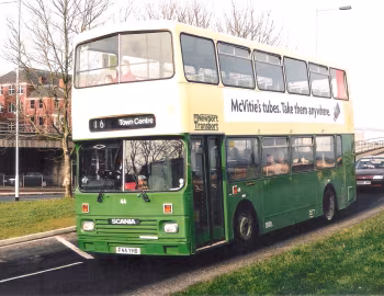 Scania N113DRB Alexander RH56 [UK-spec] (H47/33F) '11.1988