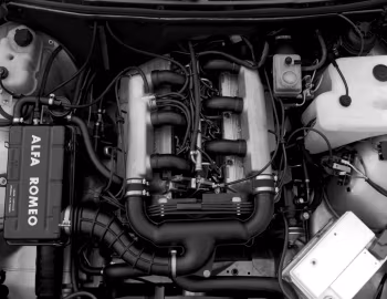 Sous la capuche Alfa Romeo 90 (162A) '1984–86