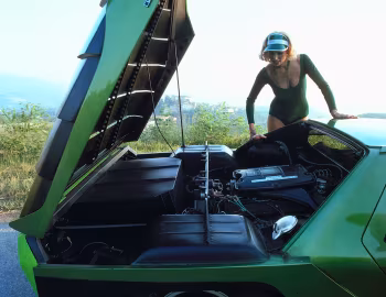 Sous la capuche Alfa Romeo Carabo (750.33.109) '1968