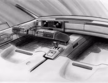 Sketch Alfa Romeo Delfino '1983