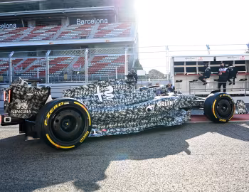 Alfa Romeo C42 with a special "Camouflage" livery '02.2022