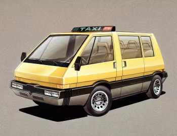 Croquis Alfa Romeo New York Taxi '1976