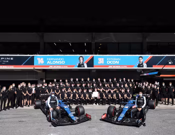 Fernando Alonso, Alpine A521, Esteban Ocon