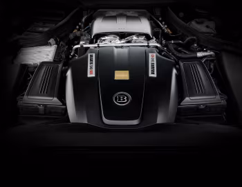 Sob o capô Brabus Mercedes-AMG GT S (C190) '2015–17