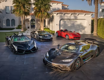 Lamborghini Veneno Roadster, Ferrari Monza SP2, Mercedes-AMG ONE, Lamborghini Aventador SVJ "63"