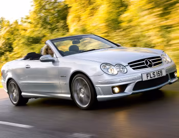 Mercedes-Benz CLK 63 AMG Cabrio [UK-spec] (A209) '2006–10