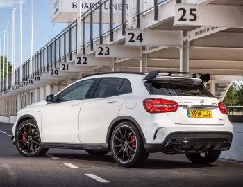 Mercedes-Benz GLA 45 AMG 4MATIC Aerodynamics Package [UK-spec] (X156) '2014–17