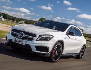 Mercedes-Benz GLA 45 AMG 4MATIC Aerodynamics Package [UK-spec] (X156) '2014–17