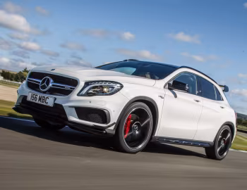 Mercedes-Benz GLA 45 AMG 4MATIC Aerodynamics Package [UK-spec] (X156) '2014–17