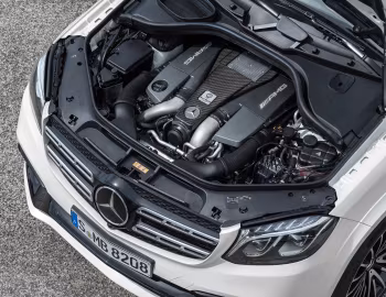 Sob o capô Mercedes-AMG GLS 63 4MATIC [Worldwide] (X166) '2016–20