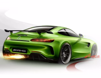Скетч Mercedes-AMG GT R (C190) '2016