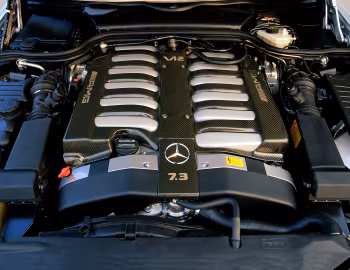Sob o capô Mercedes-Benz SL 73 AMG (Bm.129.076) '04.1999–05.2001