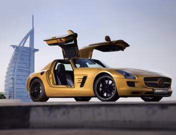 Mercedes-Benz SLS 63 AMG "Desert Gold" (C197) '2010–14