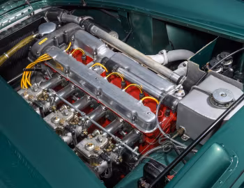 Sous la capuche Aston Martin DB3 Spyder (#DB3/6) '1953