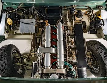 Sous la capuche Aston Martin DB4 Prototype (#DP114/2) '1957