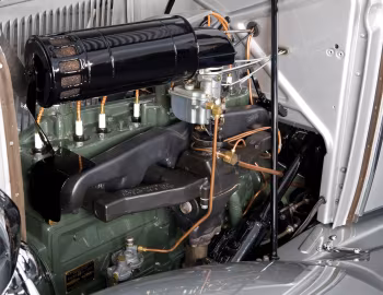 Under The Hood 1933 Auburn 8-105 Retractable Hardtop Prototype by Conrad Jobst