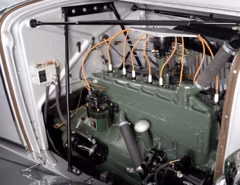 Under The Hood 1933 Auburn 8-105 Retractable Hardtop Prototype by Conrad Jobst