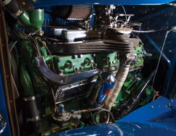 Under The Hood 1932 Auburn 12-160A Custom Dual Ratio Phaeton Sedan