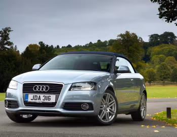 Audi A3 1.6 TDI S-Line Cabriolet [UK-spec] (8PA) '2008–10