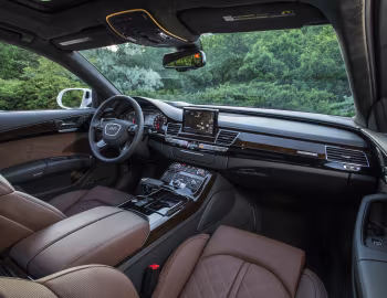 Interior 2015–18 Audi A8 L 3.0 TDI quattro [North America] (D4) '2014–18