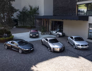 Audi R8, Auto Union Typ C, Audi TT Coupe, Audi Concept C, Audi RS 6 Sedan plus Sport