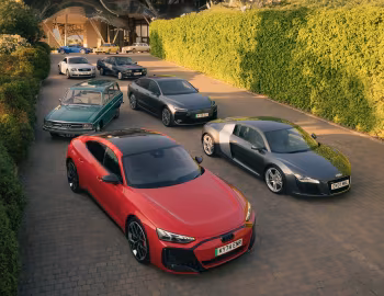 Audi R8, Audi RS 4, Audi TT Coupe, Audi 100 2-door GL, Audi 80 Variant, Audi quattro, Audi e-tron GT, Audi A6 Sportback e-tron