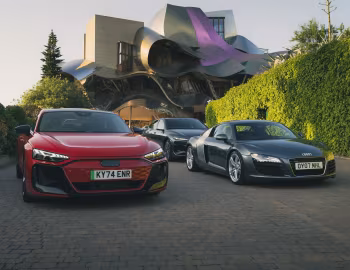 Audi R8, Audi e-tron GT, Audi A6 Sportback e-tron