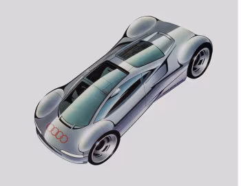 Скетч Audi Avus Quattro Concept  '1991