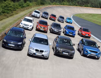 Citroën C4 AirCross, Chevrolet Captiva, Audi, BMW, Ford, Kia, Mazda, Mitsubishi, Nissan, Volkswagen, Volvo, Land Rover, Mercedes-Benz, Hyundai