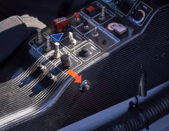 Interior Saintéloc Racing Audi R8 LMS ultra '2014