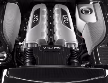 Bajo el capó Audi R8 V10 [UK-spec] '2009–12