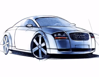 Эскіз Audi TT Coupe [Worldwide] (8N) '1998–2003