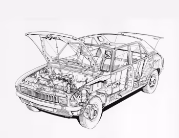Austin Allegro 1300 Super de Luxe 4-door [UK-spec] '1973–75