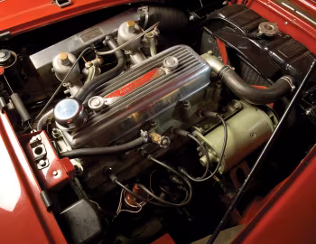 Under the hood Austin Healey 100-4 (BN2) '09.1955–07.1956