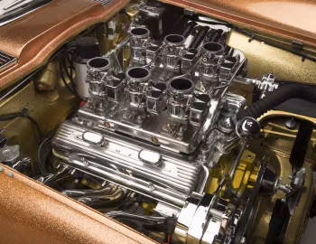 Bajo el capó Chevrolet Corvette Asteroid Barris Kustom '1963