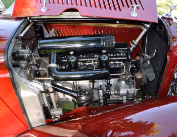 Sob o capô Bentley 3 ½ Litre Drophead Coupe by Park Ward '1934