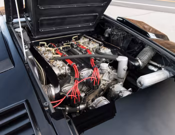 Sous la capuche Lamborghini Countach LP400 S '1978–79
