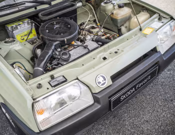 Sob o capô Škoda Favorit (Type 781) '1987–91