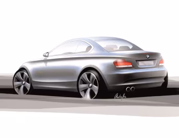 Эскиз BMW 135i Coupé [Worldwide] (E82) '10.2007–03.2011