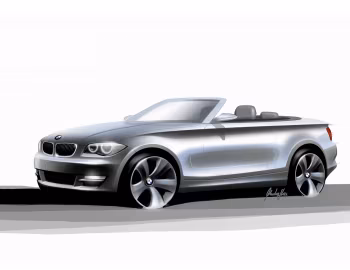 Эскіз BMW 1 Series Cabrio (E88) '04.2008–10.2013