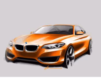 草图 BMW 2 Series Coupé (F22) '2014–21